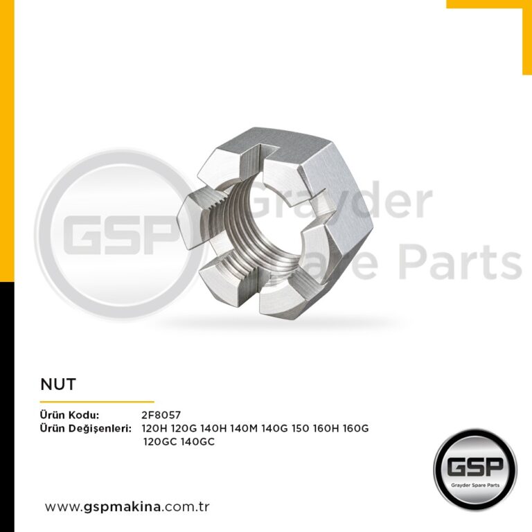Nut 2F-8057 CAT 120G, 120GC, 120H, 140G, 140GC, 140H, 140M, 150, 160G ve 160H greyder yedek parça