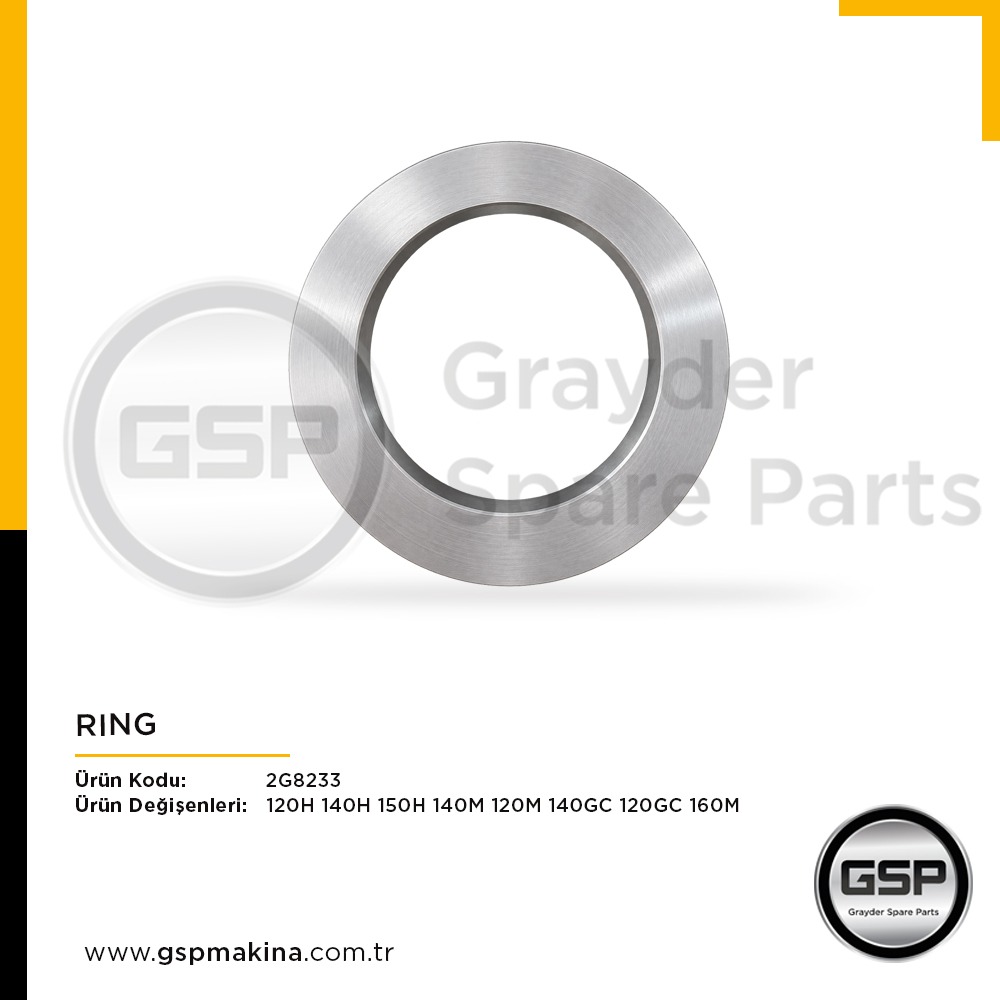 Ring 2G-8233 CAT 120GC, 120H, 120M, 140GC, 140H, 140M, 150H ve 160M greyder yedek parça