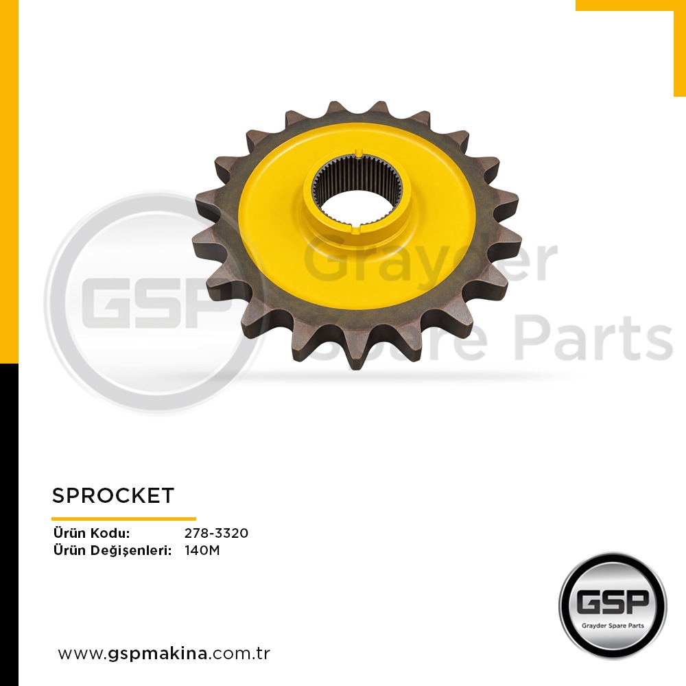 Sprocket 278-3320 CAT 140M greyder yedek parça