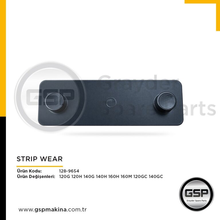 Strip Wear 128-9654 CAT 120G, 120GC, 120H, 140G, 140GC, 140H, 160H ve 160M greyder yedek parça