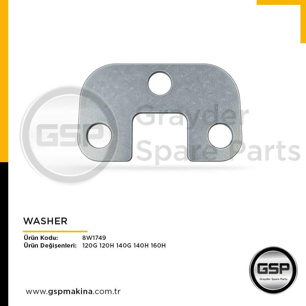 Washer 8W-1749 CAT 120G, 120H, 140G, 140H ve 160H greyder yedek parça