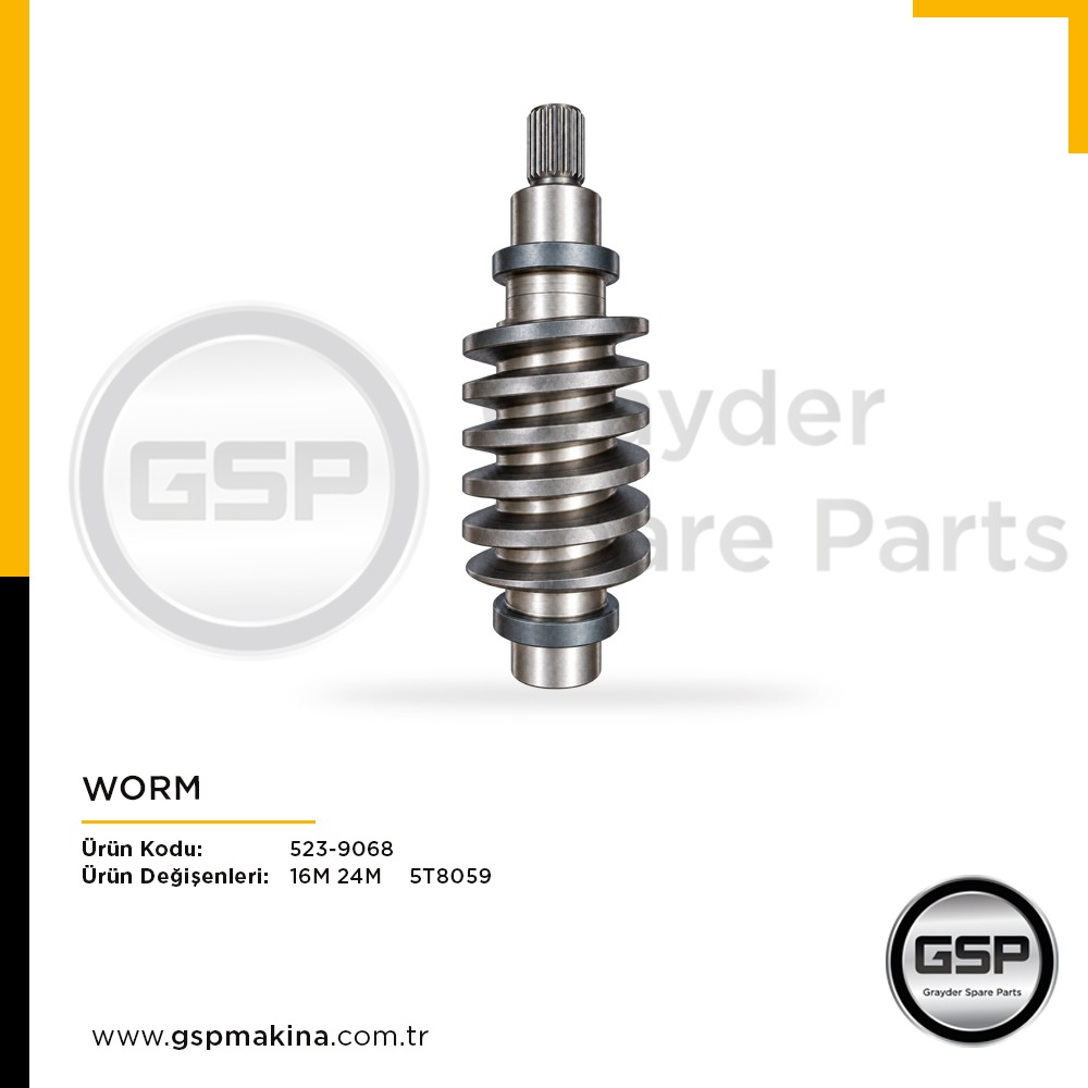 Worm 523-9068 CAT 16M ve 24M greyder yedek parça