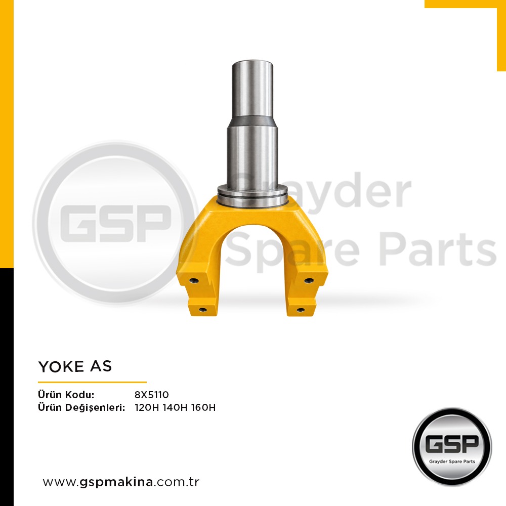 Yoke As 8X-5110 CAT 120H, 140H ve 160H greyder yedek parça